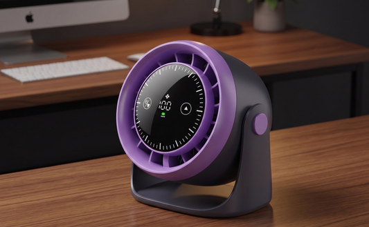 Ventilador de Escritorio con Display Digital