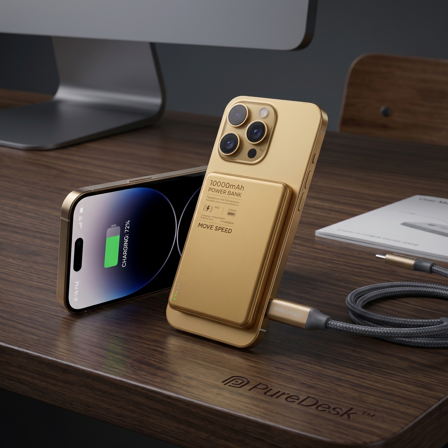 PureEnergy™ Power Bank Magnético Ultra-Slim